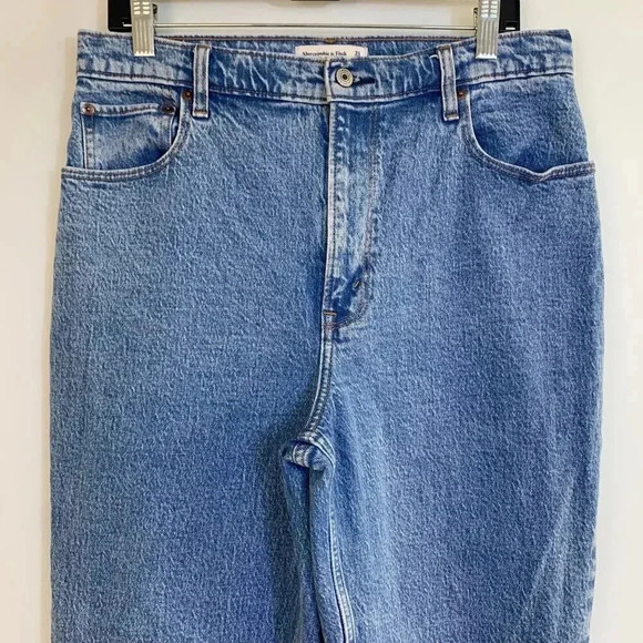 Abercrombie & Fitch Blue Straight Leg Jeans - Picture 6 of 16